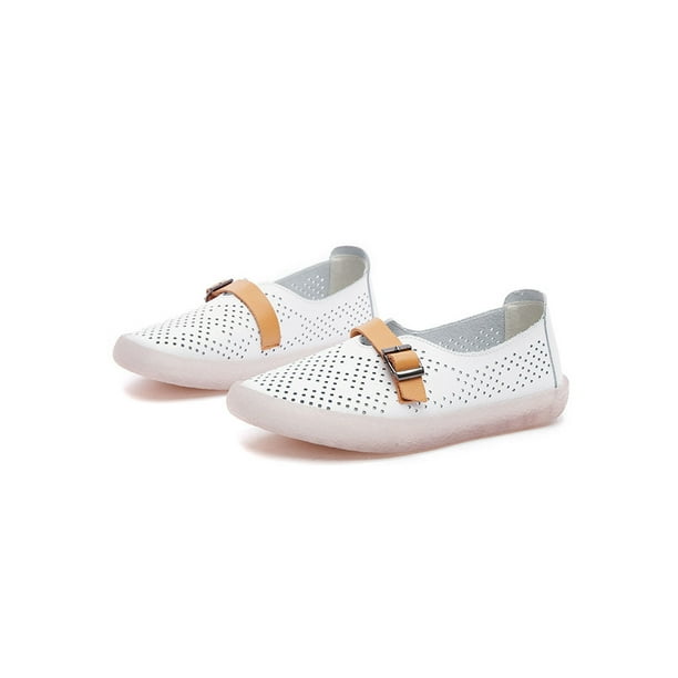 Women Casual Hollow Out Genuine Leather Slip on Loafers Flats Boat Oxfords Shoes Women Casual Hollow Out Genuine Leather Slip on Loafers Flats Boat Oxfords Shoes